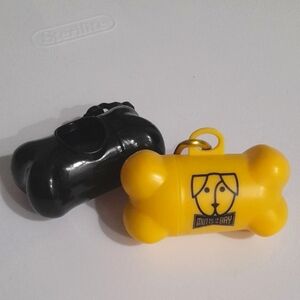 Yellow and Black Dog Travel Poop Bag Carriers